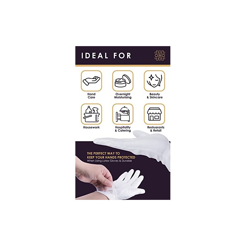 Guantes de algodón prémium de Beauty Care Wear para eccemas,