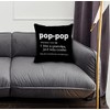GICHUGI Grandpa Themed 18″×18″Pop-Pop Definition Decorative Throw Pillow Case for