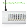 ENEGON Paquete de 8 Baterías Pilas AAA Recargables Ni-Mh, 1.2V