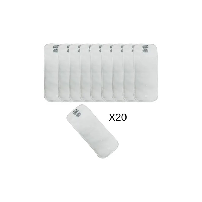 Absorbentes De Microfibra Para Pañal De Tela Ecopipo 20 Pz