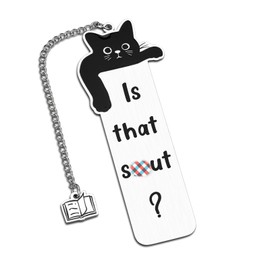 Spicy Bookmarks for Women Cat Bookmark for Cat Lovers Book Lover Gifts Black Cat Lover Gifts for Women Men Cute Cat Bookmark Funny Bookmarks for Women Men Friends Birthday Gifts for Book Lovers