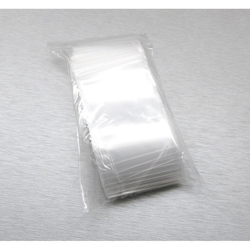 100 2"x3" ZIPLOCK BAGS Clear 2MIL Small POLY BAG RECLOSABLE