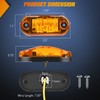 Nilight 2.5Inch Oval Side Marker Light 20PCS Amber 2 Diode
