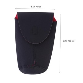 SHINEOFI 2pcs Thickened Diving Material Lens Sleeve Crash Camera Lens Bag for DSLR Protection Black for Photography Lovers Durable and Compact Design