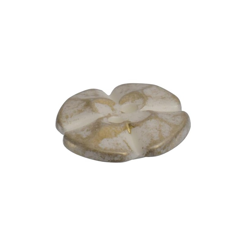 Mibo 10pcs ABS Metal Plated Button - 2 Hole -