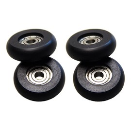 Total Gym Replacement Set Wheels/Rollers for Models 2000, 3000, and More,3000 XL, and a Few Very Early XL -Black (4 Pack)
