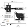 Linkidea Self Locking Gate Gravity Latch, Carbon Steel Spring Loaded