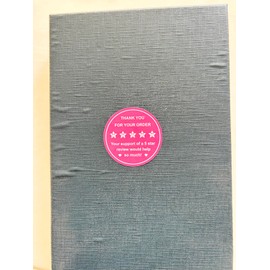 Delivery Review Thank You Sticker,2 inch 300pcs Cute 5 Star Review Thank You Sticker Delivery for Small Business Bag,Box,Envelope