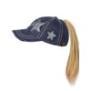 Gorra de béisbol ajustable con diseño de estrella brillante, ideal