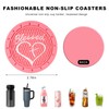 NYTKL 2PCS Car Cup Holder Coaster, 2.76 Inch PVC Anti