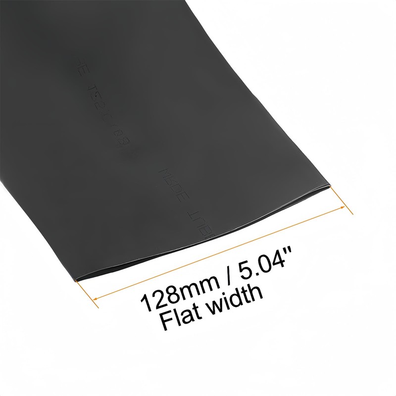BOXONLY 80mm Dia 128mm Flat Width EVA Heat Shrink Tubing