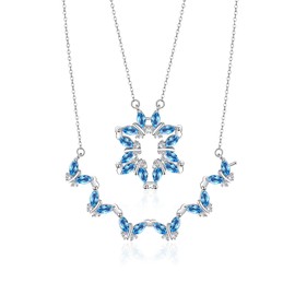 TALYKONG Star of David Butterfly Necklace for Women Messianic Jewish Jewelry for Women