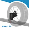 GADFISH Stake Pocket Spare Tire Carrier Mount, 3-Nuts Design Trailer