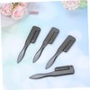 Beavorty 4pcs Foldable Eyebrow Comb Stainless Steel Teeth for Precise