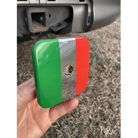 eVerHITCH Mexico Flag Hitch Cover Plug (Fits 2" Receivers, Mexican Flag)