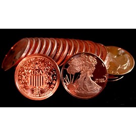 50 Copper Round Mixed Lot