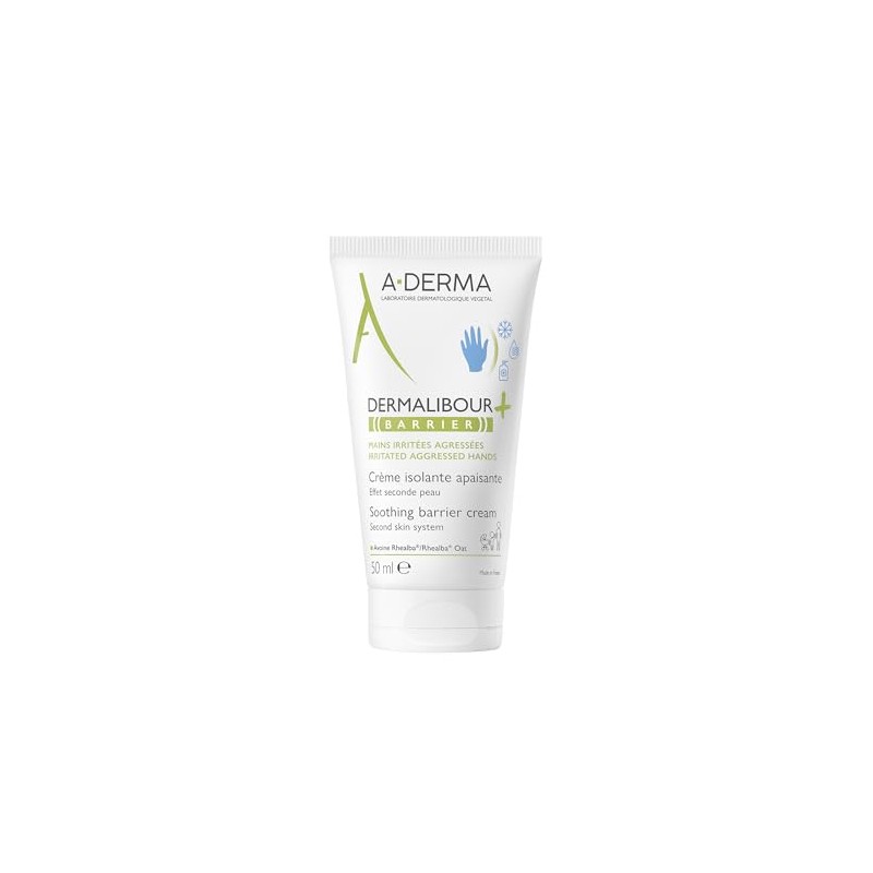 A-DERMA Dermalibour+ Crema Corporal Barrera Protectora Piel Seca, 50 ml