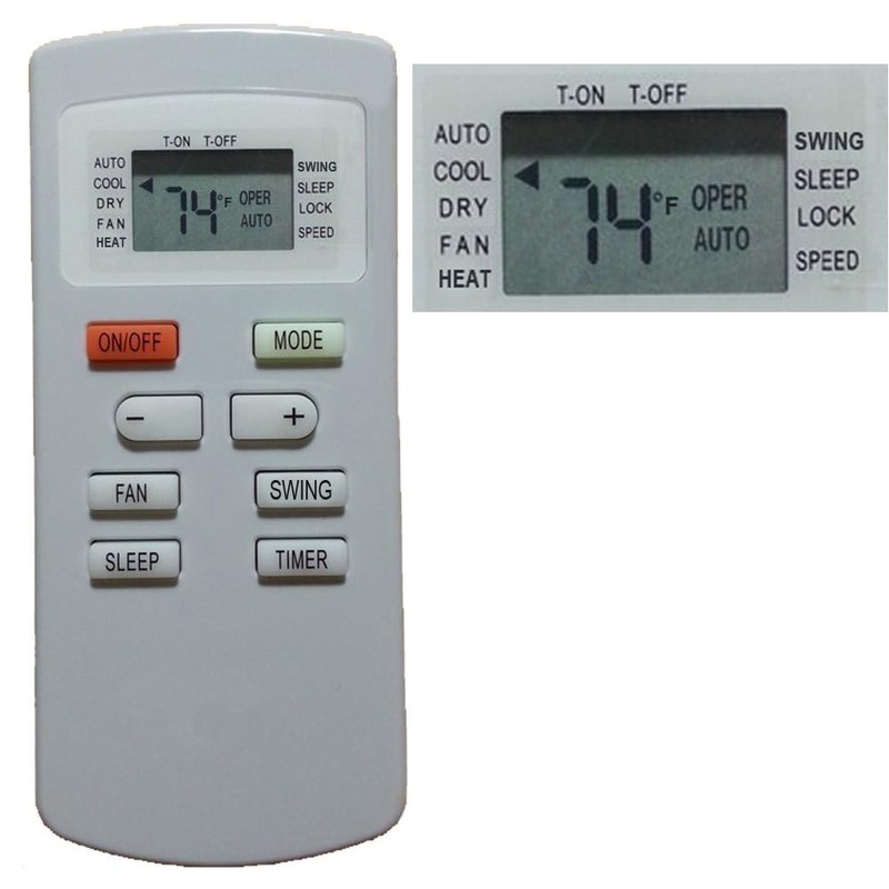 Replacement for Soleus Air SoleusAir Air Conditioner Remote Control YX1FF