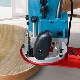 Router Jigs for Woodworking, Aluminum Alloy Router Guide, Multifunctional Adjustable Groove Cutter, Trim Guide Template for Cabinet Door