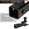 Donext ATV/UTV Trailer Hitch, Towing Ball Mounts with 2" Ball,