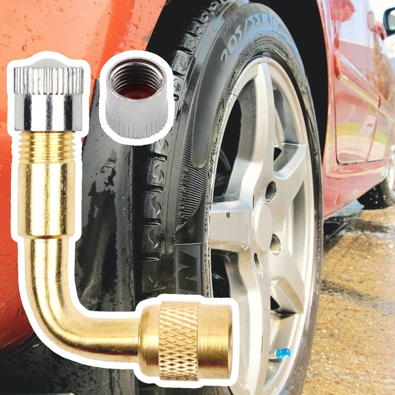 AMZSKU Valve Extension Copper Valve Adapter Angle Valve Extension Car