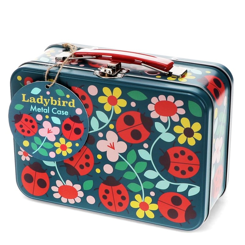 Rex London Metal Case Ladybird Metal Box Ladybird Design for