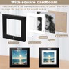 KITERI 4x4 Inch Frame, 3 Pack Black Picture Frame Set