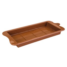 Ibili Pralinen-/Nugatform 20x10x2,5 cm aus Silikon, braun, 20 x 10 x 2.5 cm