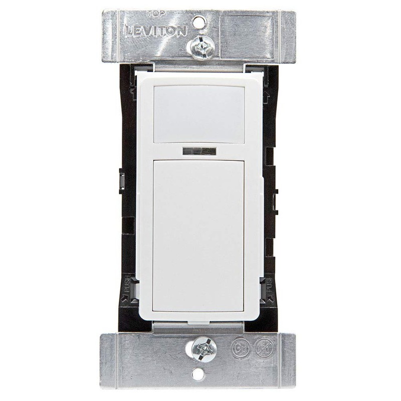 Leviton Smart Wallbox Sensor, PIR 15A Switching, 120-277VAC, App Configurable