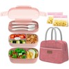 JBGOYON® Bento Lunch Box Set - 3 Stackable Containers for