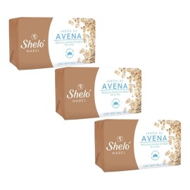 Tripack Jabón Barra Avena Exfoliante Shelo
