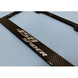 LICENSE PLATE FRAME 1x 458SpiderStyle Real 3K Twill Weave CARBON FIBER License Plate Frame Holder