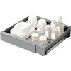 Organizador extraíble para gabinete, gris