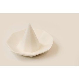 MOA feteli (moafetexi) Salt Minute Set for Good Luck Eight Corners 素焼ki Dishes 3 Dimension 5 Piece Set < Large >