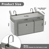 Edudif Bedside Caddy Bedside Organizer with Fixed Straps & Water
