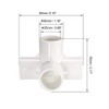 sourcing map 4 Way Elbow PVC Pipe Fitting Furniture Grade