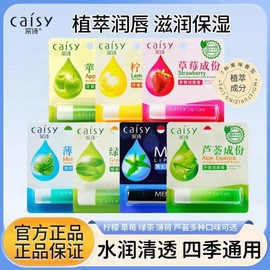 Chae Shi Botanical Moisturizing Lip Balm for Men, Women & Students, Fall Winter Fruity Scent 3.5g [Aloe] Lip Balm 10ea