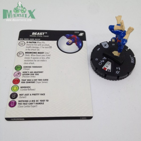 WizKids Heroclix X-Men: Xavier's School set Beast #003 Common figure
