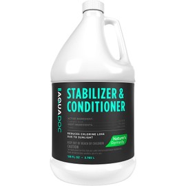 Pool Stabilizer and Conditioner for Swimming Pools - Maximum Strength Swimming Pool Conditioner and Cyanuric Acid for Pools- Helps with Pool Water Evaporation | AquaDoc Pool Supplies