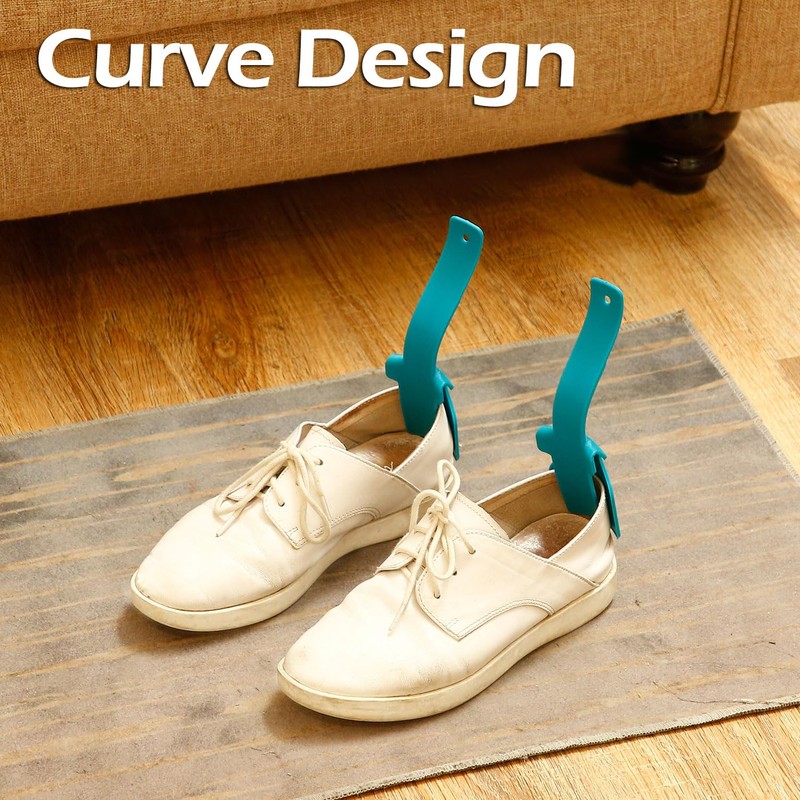 Boao 4 Pieces Lazy Shoe Helper Portable Travel Handled Horn