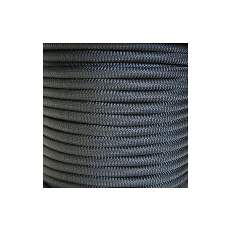 CobraRope 5/8" 50 ft Bungee Shock Cord Black Marine Grade