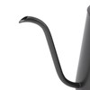 Long Narrow Coffee Kettle Black Stainless Steel Rustproof Small Pour