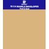 15 A4 C4 Brown Manila Envelopes - Peel and Seal