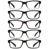 GUD Reading Glasses 5-Pack Readers Spring Hinge Reading Eyeglasses for