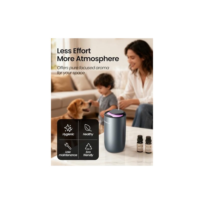 Waterless Diffuser for Essential Oil, Smart Car Air Freshener Diffuser