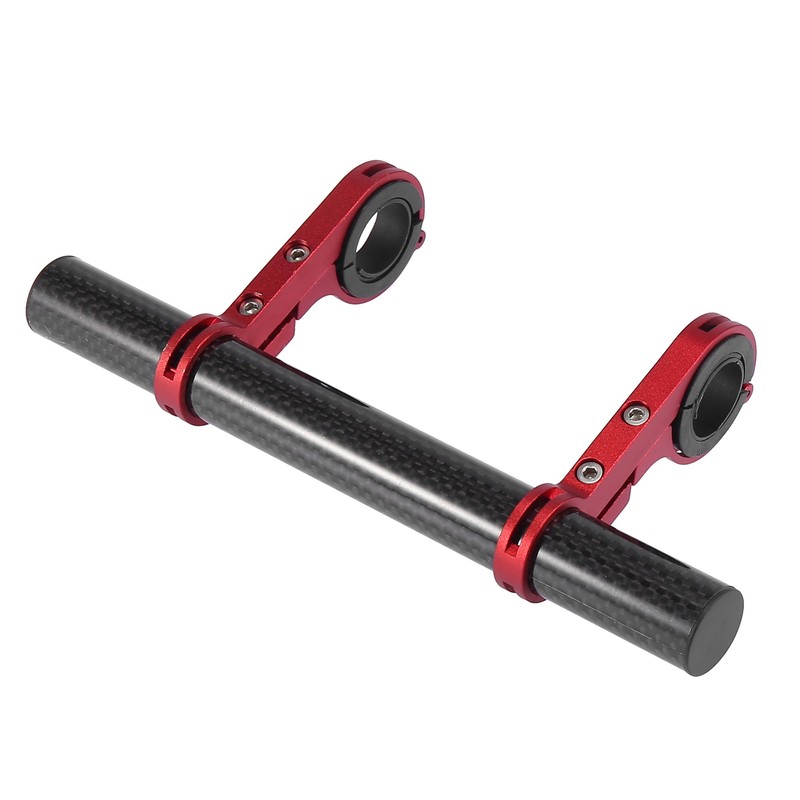 X AUTOHAUX Bicycle Aluminum Alloy Double Handlebar Extension Bracket Carbon