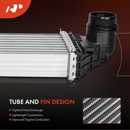 A-Premium Turbo Intercooler Charge Air Cooler Compatible with Ford Bronco Sport 2021 2022 2023, 1.5L 2.0L