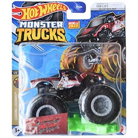 Hot Wheels Monster Trucks Snake Bite, Connect and Crash Car 2023 Leading Legends 5/6 [Black]