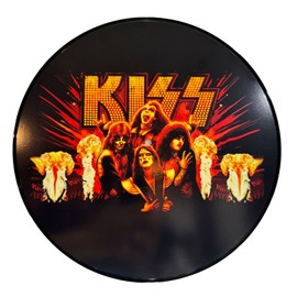 Kiss - Band Photo Picture Disc - Real Vinyl 12" - Upcycled Wall Art