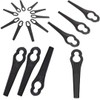 citystores® 20 Lawn Mower Plastic Blades Durable, Lightweight Replacement Trimmer